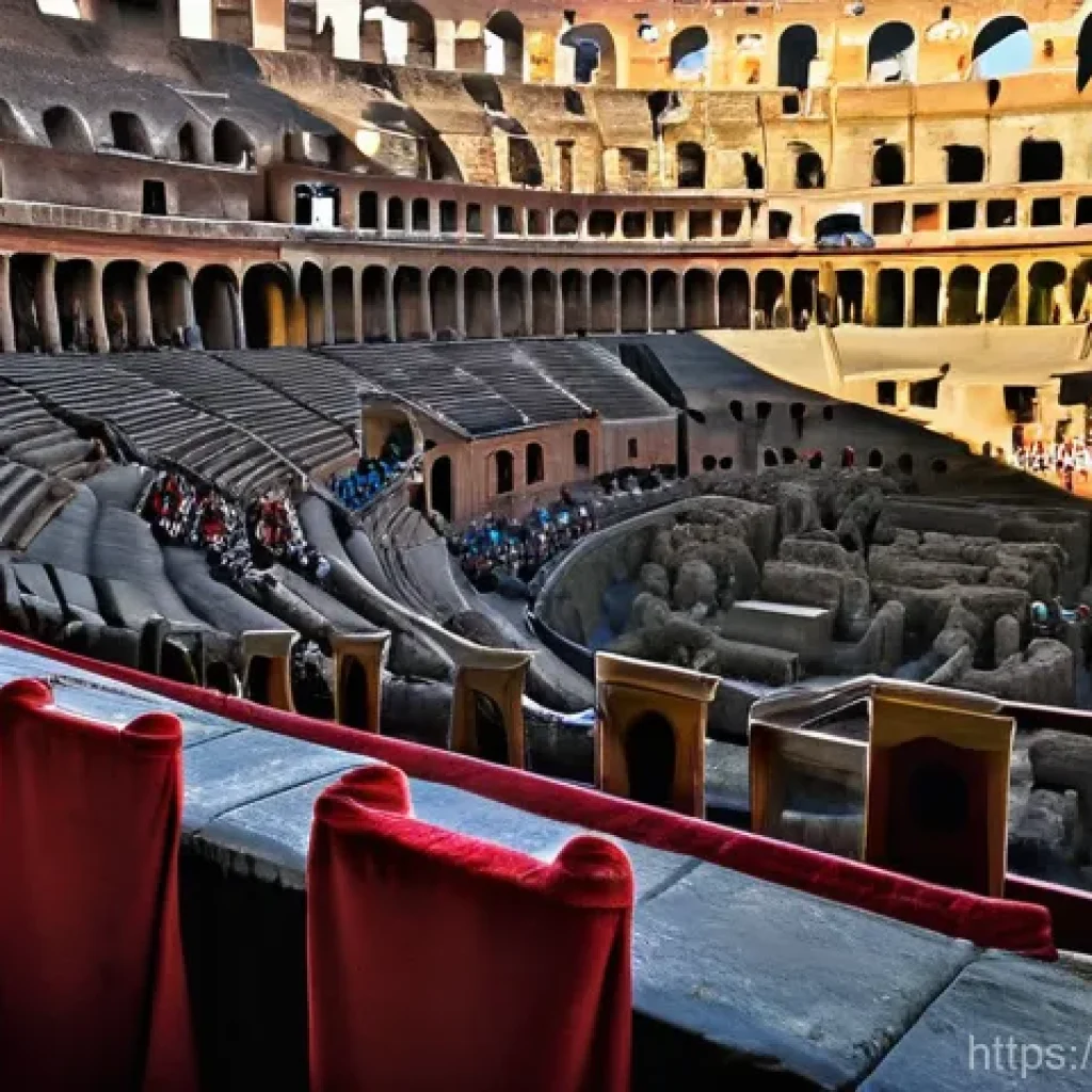 VR로 체험하는 역사 - **Immersive Roman Colosseum Spectacle**
A breathtaking, highly detailed image depicting the inte...